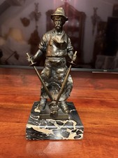 Bronzeskulptur "Stahlarbeiter"