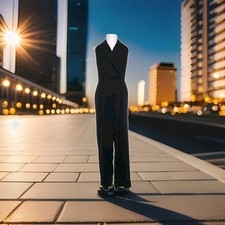 Comma Jumpsuit/Overall Damen Gr. S/36/38  Schwarz Smokingkragen- Elegant ♥️