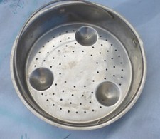 Sieb Topfsieb Einsatz Edelstahl gebraucht Durchschlag ? Küchenhelfer Metall ?