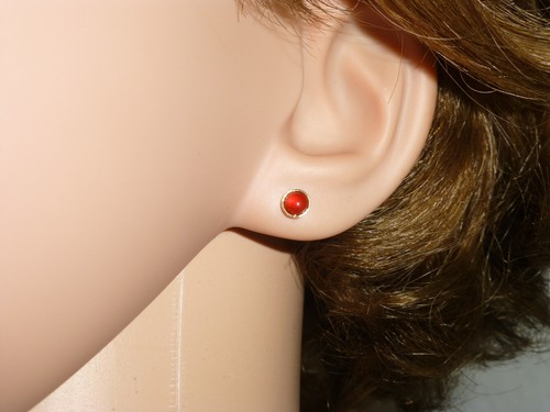 Ohrstecker karneol cabochon - karneol,