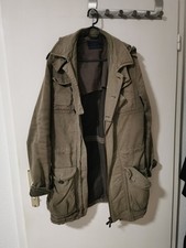 Klassische M-65 Feldjacke | Grau mit Kapuze | Robuste Baumwolle
