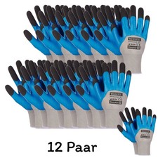 12 Paar Arbeitshandschuhe Montagehandschuhe Latex Gr 10 - XL Schutzhandschuhe