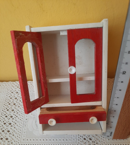 Puppenstubenschrank holz 13cm - holz,