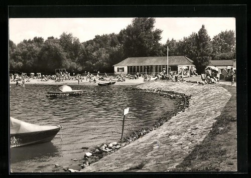 Caputh strandbad mit gästen - caputh,,