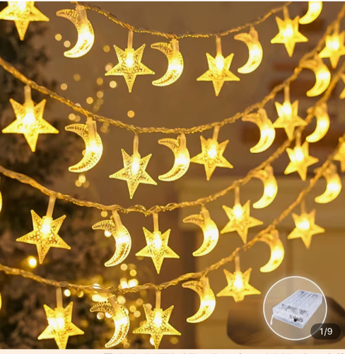 Mond sterne lichterkette - mond,