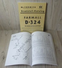 Mc Cormick Ersatzteilliste für Traktor Farmall D324  D326