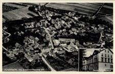Ak Kirchheim bei Ichtershausen Amt Wachsenburg, Luftaufnahme von ... - 11402615