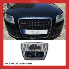 RS6 Front Grille Black Silver