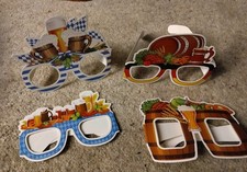 4 Stück Oktoberfest Party Brille Bayerische Bierfest Papier Requisiten Deko