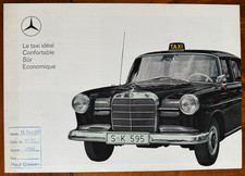 franz. Prospekt von 1964 Mercedes-Benz TAXI Typ 190 Diesel Pkw original brochure