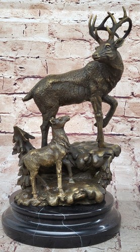 Signed lopez bronze hirsch elk - lopez,