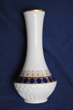 Schumann Arzberg Vase 1058/25,  Kobalt/Gold, Op-Art, 60er, 25 cm