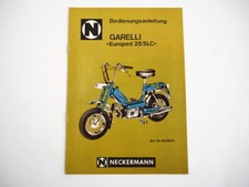 Neckermann Garelli Europed 25 SLC Mofa Bedienungsanleitung 1975