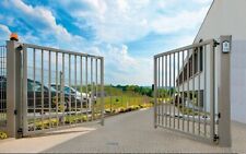 8,5x2,0 Industrietor Doppelflügeltor freitragend E-Antrieb 7016 