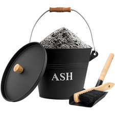 Ascheeimer Kamin Metall 5L mit