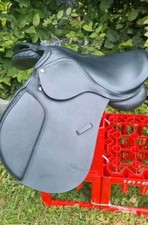 Ponysattel 16 5 Zoll Neu Verstellbare Kammer Sattel Schwarz