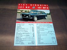 TOPRARITÄT Herrlicher Prospekt Fiat 127 Giannini NP NP-S von 1972 !!!