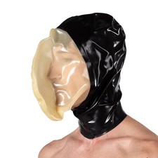 Latex Erstickung Maske mit