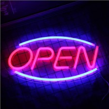 LED Neon Schild Open