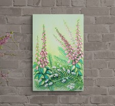 Fingerhüte und Margeriten 40cmx60cm,  Kunst Blumen Bild Deko  Christiane Schwarz