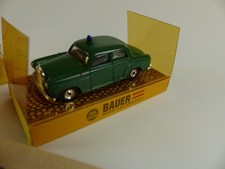 Faller Bauer AMS Slotcar Merceds Benz Polizei grün  3215 mit elekt. Blinklicht