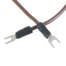 Erdungskabel für Plattenspieler, 1m, Schwarz, mit Gabelkabelschuhadaptern