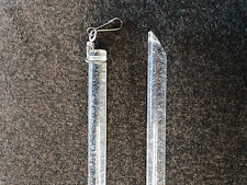 Schleuderstab Gardine Vorhang Glitzer Farblos  Acrylglas Ø 15 mm Länge 100 cm