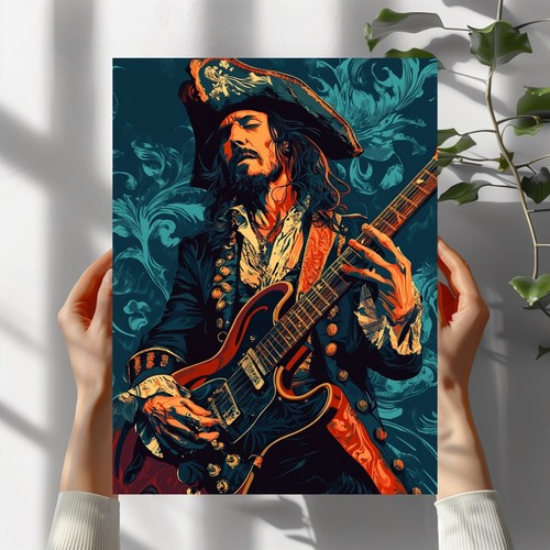 Piraten rock roll poster - piraten,