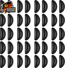 Silikon Brillen Nasenpads Schwarz Selbstklebend Anti Rutsch 20 Paar 3mm