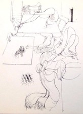 HANS BELLMER montierter Druck