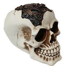 Totenkopf Steampunk Schädel Figur Deko Halloween * Skull Polyresin Gothic * NEU