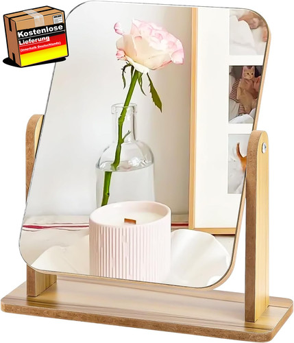 Kleiner standspiegel holz für - standspiegel,