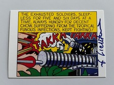 Roy Lichtenstein Takka-Takka  1962 Card hand signiert