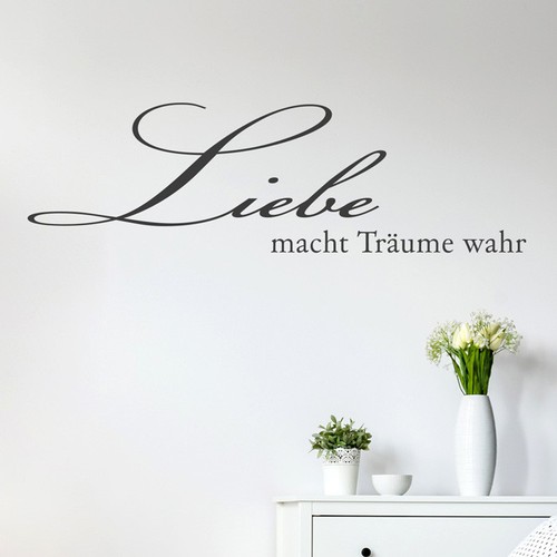 Wandtattoo spruch liebe - ,