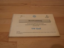 VW Original Betriebsanleitung mit Erdgasanlage MEGA-System 1995