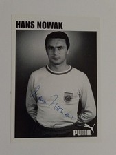 Hans Nowak - Fußballspieler Nationalmannschaft - original Autogramm - ca. 15x10c