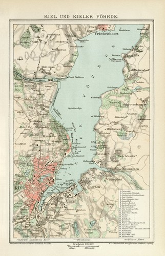 Kiel stadtplan kieler förde - kieler,