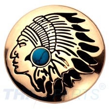Concho #084 30mm Indianer Kopf