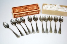 Orginal Wellner,Wello AWS Alpacca 11 Mokkalöffel Punze Elefant in OVP, Besteck