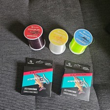 Angelschnur Konvolut Sammlung 5 Karpfen Aal Zander Hecht Forelle Rotauge Dorsch 