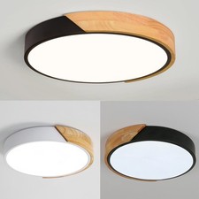 LED Deckenleuchte Holz