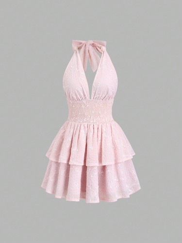 Sexy minikleid mit tiefem - minikleid, v