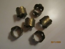  6 Serviettenringe aus Messing