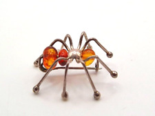 22305/ Brosche Spinne  Silber