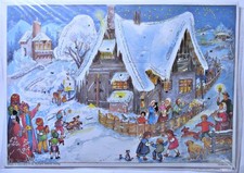 Adventskalender Sellmer Verlag RS 54 70er Anita Rahlwes Krippe im Schnee NEU RAR