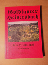 Heimatbuch  - Goldlauter  - Heidersbach  mit Bilder  - Thüringen -