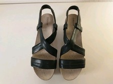 GEOX Respira 38,5 Plateau Sandale Dunkel Kork