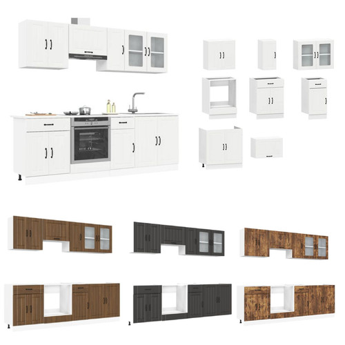 Tlg küchenschrank set - 8-tlg., küchenschrank-set