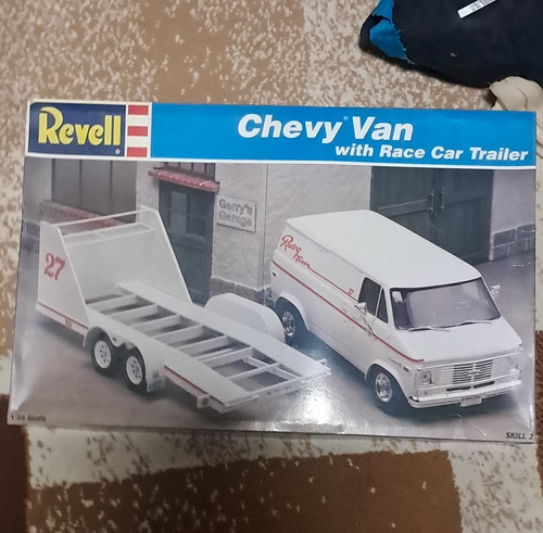 Revell chevy van with race - race, car
