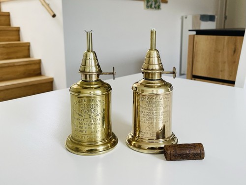 Zwei antike messing benzin - antike,
